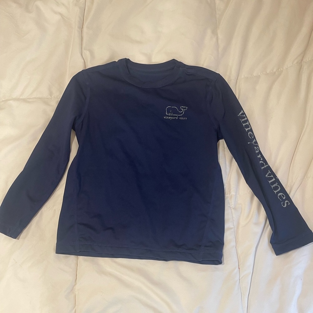 Vineyard Vines Kids Navy Long Sleeve*Performance*shirt Boys size 5